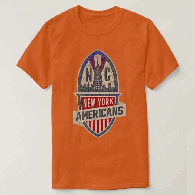 New York Americans Hockey T-Shirt (Design Front)