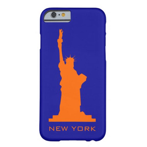 New York and Liberty In Orange and Blue Barely There iPhone 6 Case