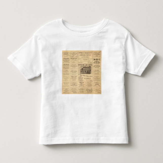New York and Pennsylvania Oil Advertisements Toddler T-shirt (Front)
