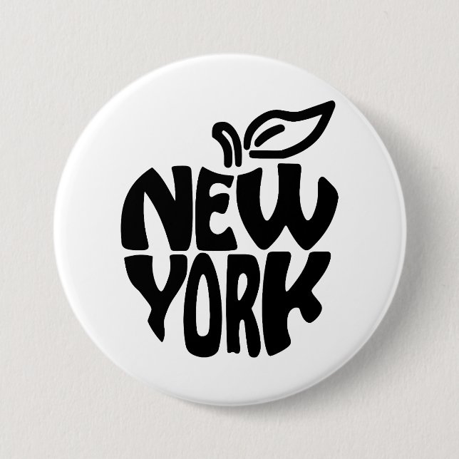 New York Apple Button (Front)