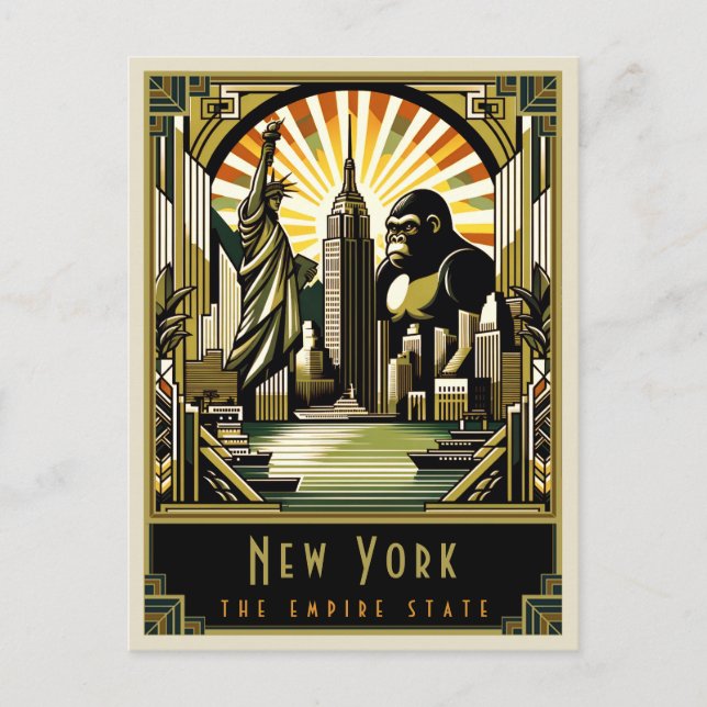 New York | Art Deco Postcard (Front)