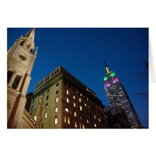 New York at Night Cards (Front Horizontal)