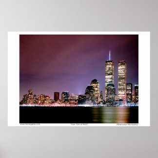 New York at Night Poster