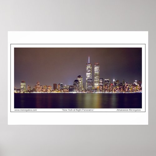 New York at Night Poster