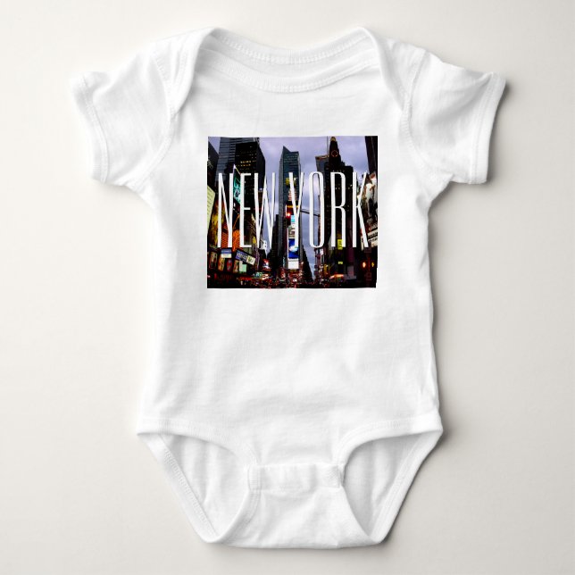 New York Baby Creeper Organic New York Souvenir (Front)