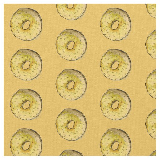 New York Bagel Sesame Seed Bagels Foodie Fabric