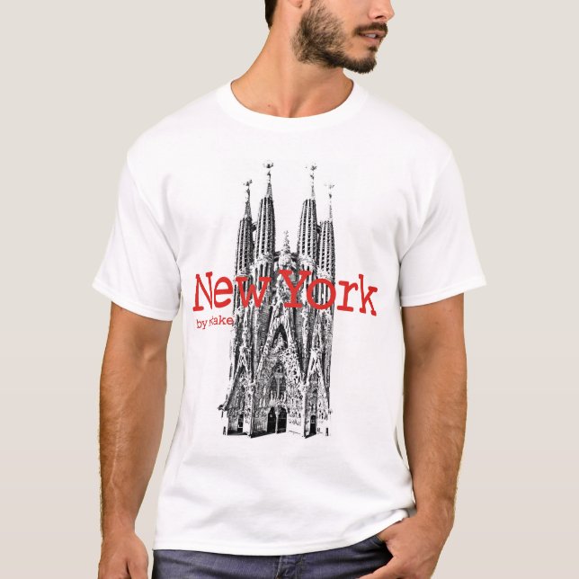 New York & Barcelona mstake T-Shirt (Front)