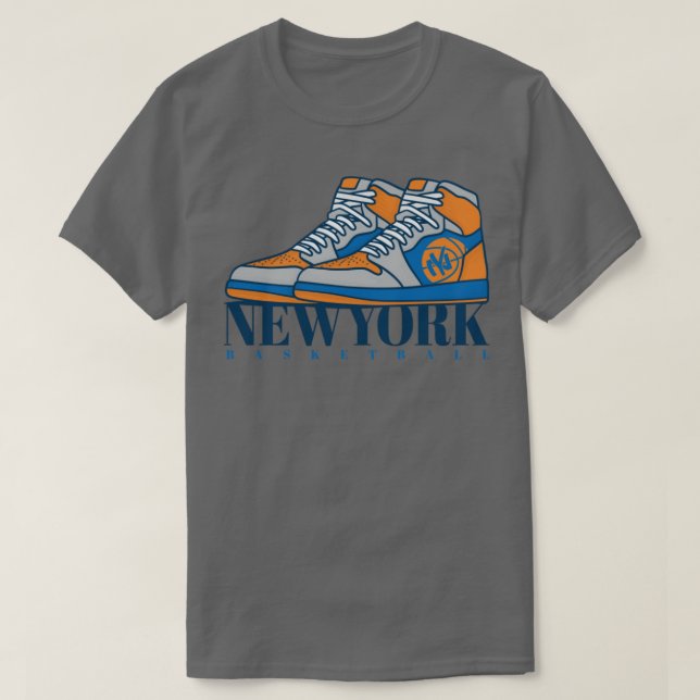 New York Basketball Sneakers T-Shirt (Design Front)