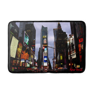 New York Bath Souvenirs Times Square Bath Mat
