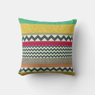 New York Beauty stripe Throw Pillow