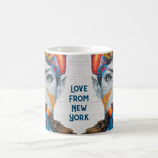 New York Beauty Woman Portrait Mug (Center)