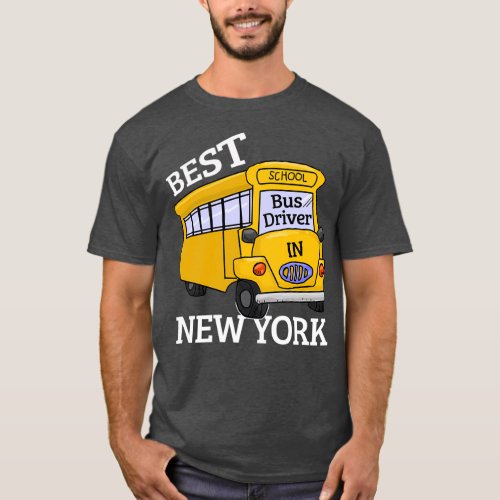New York Best School Bus Driver T_Shirt