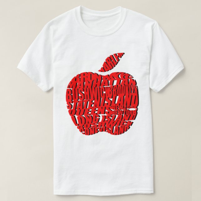 New York Big Apple T-Shirt (Design Front)