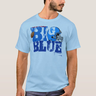 New York Big Blue Helmet Football T-Shirt 1