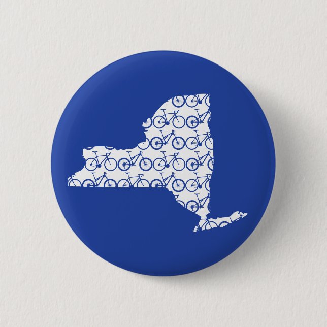 New York Bike Pinback Button (Front)
