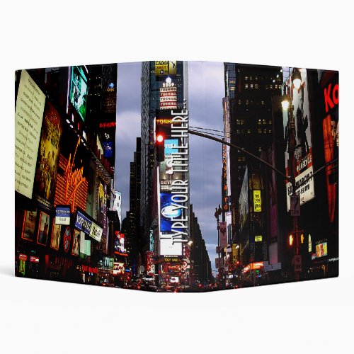 New York Binder Cool NYC Times Square Book Binder