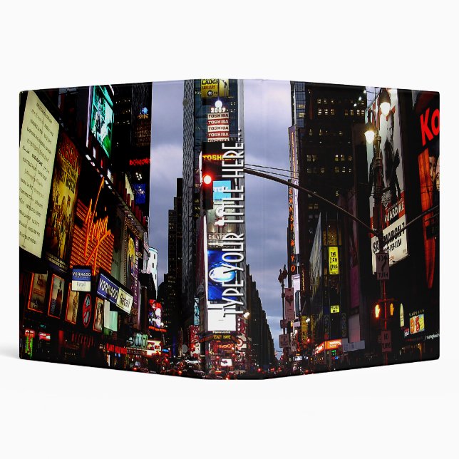New York Binder Cool NYC Times Square Book Binder (Background)