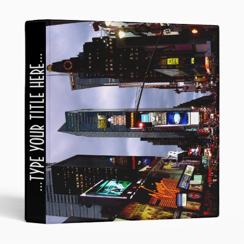 New York Binder Cool NYC Times Square Book Binder