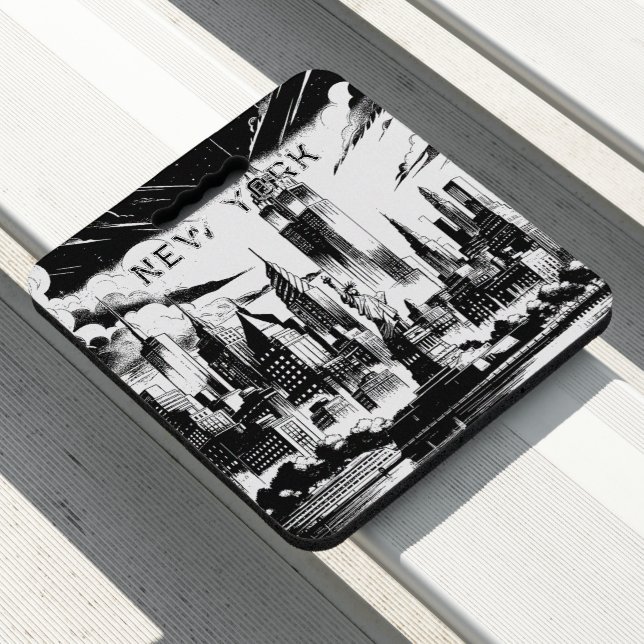 New York Black White Stadium  Seat Cushion (In Situ)