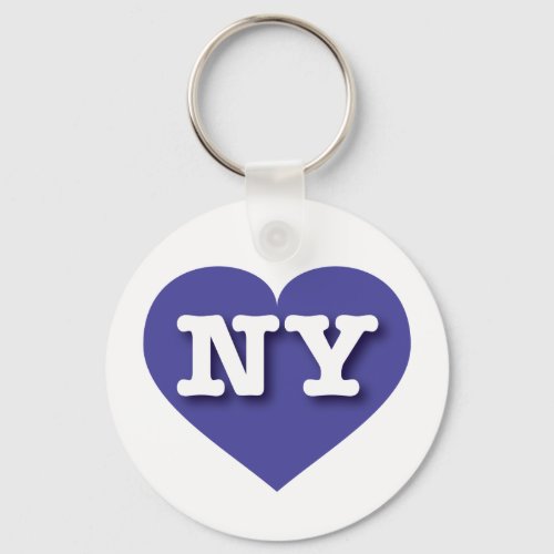New York Blue Heart _ I love NY Keychain