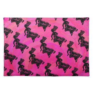 New York Boogie Nights Drum Hot Pink Placemat