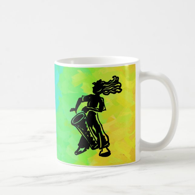 New York Boogie Nights Drum Rainbow Coffee Mug (Right)