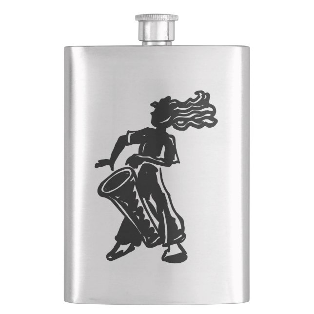 New York Boogie Nights Drum Rainbow Flask (Front)