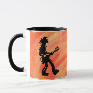 New York Boogie Nights Guitar Orange Mug