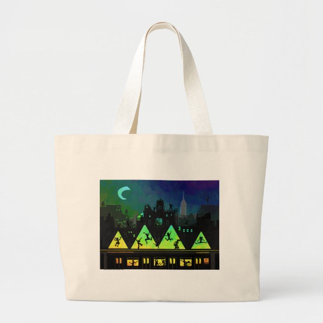 New York Boogie Nights Large Tote Bag (Front)