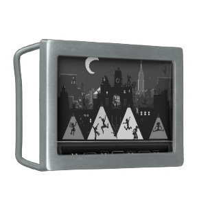 New York Boogie Nights Rectangular Belt Buckle