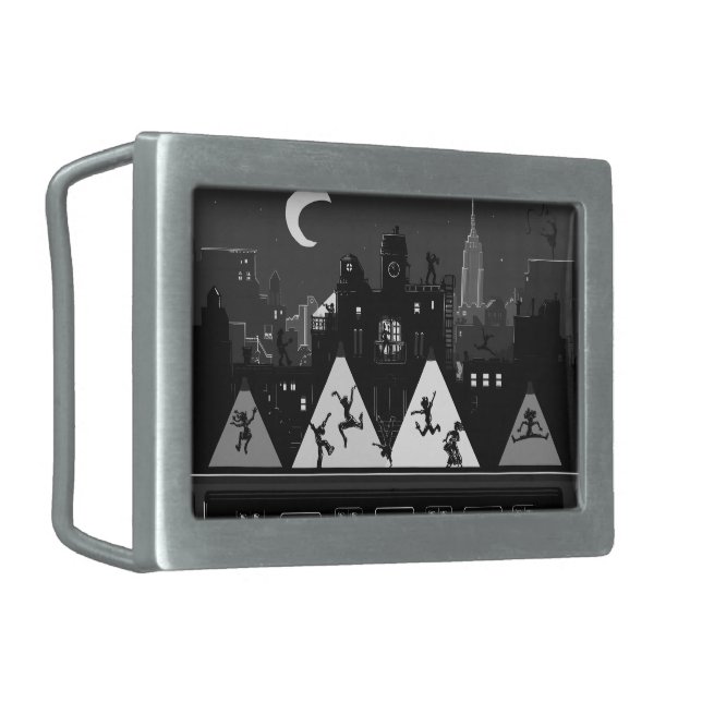 New York Boogie Nights Rectangular Belt Buckle (Front Left)