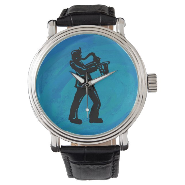 New York Boogie Nights Saxophone Blue Watch (Front)