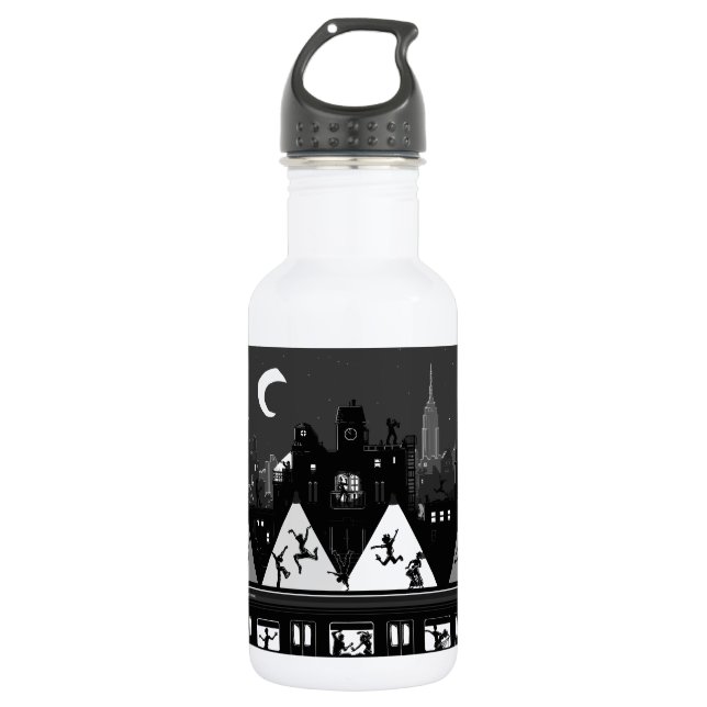 New York Boogie Nights Stainless Steel Water Bottle (Front)