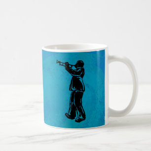 New York Boogie Nights Trumpet Blue Coffee Mug