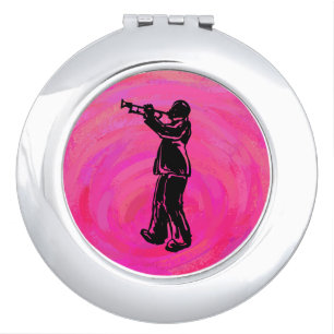 New York Boogie Nights Trumpet Hot pink Makeup Mirror