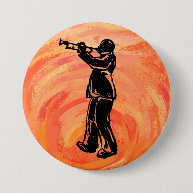 New York Boogie Nights Trumpet Orange Button (Front)