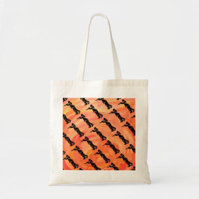 New York Boogie Nights Trumpet Orange Tote Bag (Front)