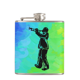 New York Boogie Nights Trumpet Rainbow Flask