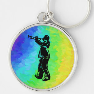 New York Boogie Nights Trumpet Rainbow Keychain