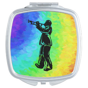 New York Boogie Nights Trumpet Rainbow Vanity Mirror