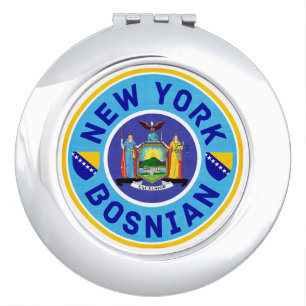 New York Bosnian American Compact Mirror