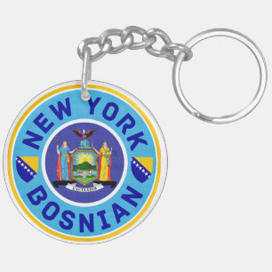 New York Bosnian American Keychain