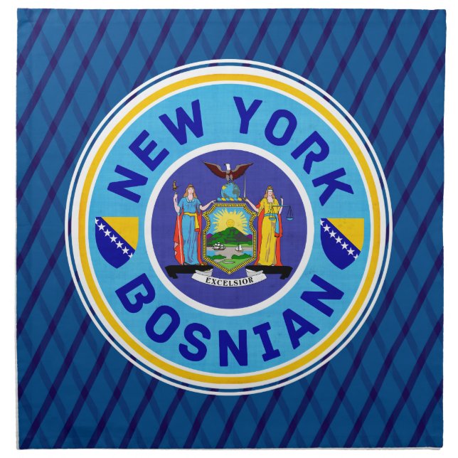 New York Bosnian American Napkins (Front)