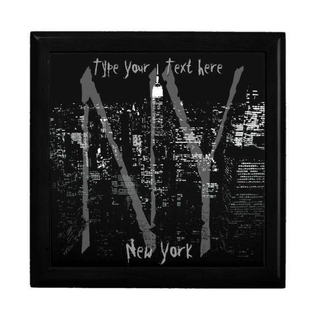 New York Boxes Personalized NYC Jewelry Box (Front)