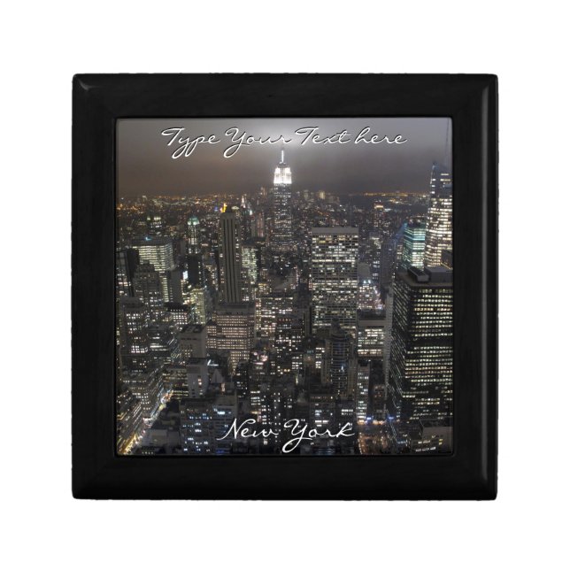 New York Boxes Personalized NYC Jewelry Box (Front)