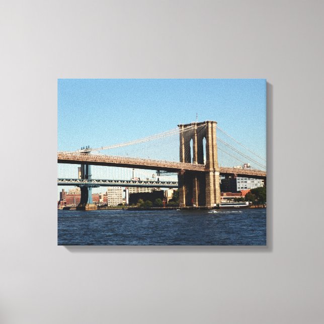 NEW YORK BRIDGES DOUBLE WRAPPED CANVAS WALL PHOTO PRINT (Front)