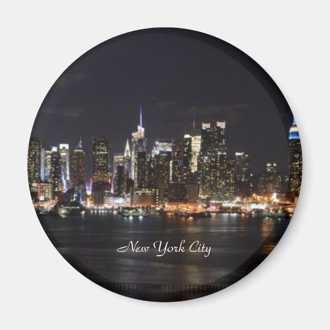 New York: Bright Lights, City Lights Magnet (Front)