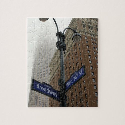 New York _ Broadway and 34th _ 8x10 _ 110 pcs Jigsaw Puzzle