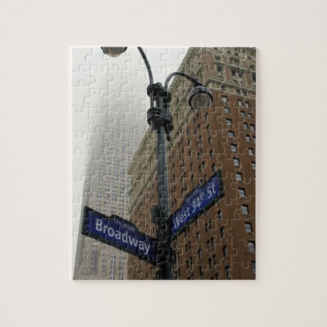 New York - Broadway and 34th - 8x10 - 110 pcs. Jigsaw Puzzle (Vertical)