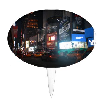 New York Broadway At Night Cake Topper by ItsAllAboutBass at Zazzle